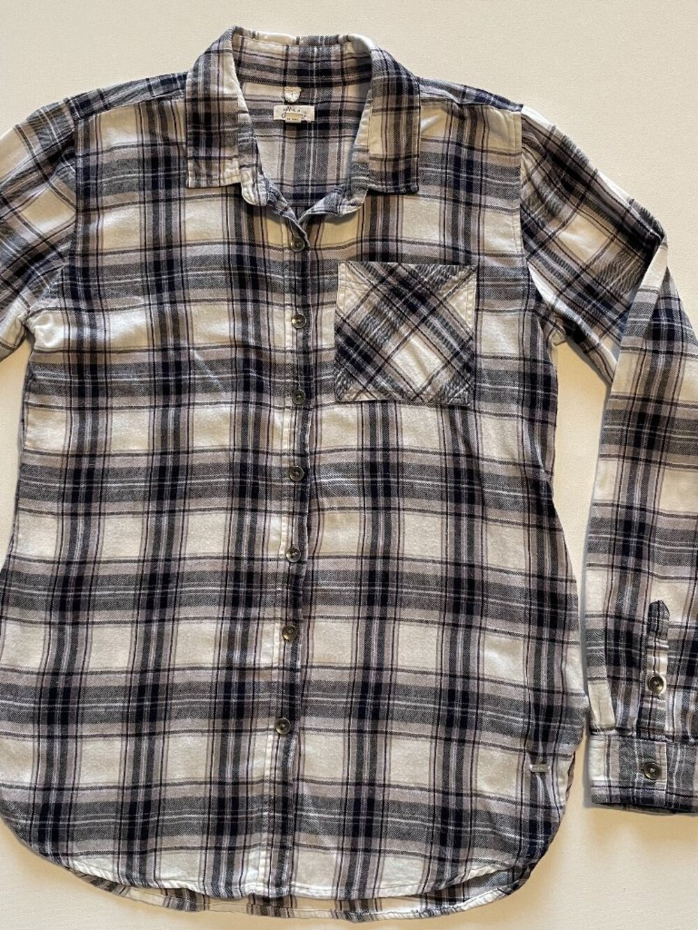 Harlow Plaid Button-Down Shirt | Black, Grey & White 🩶